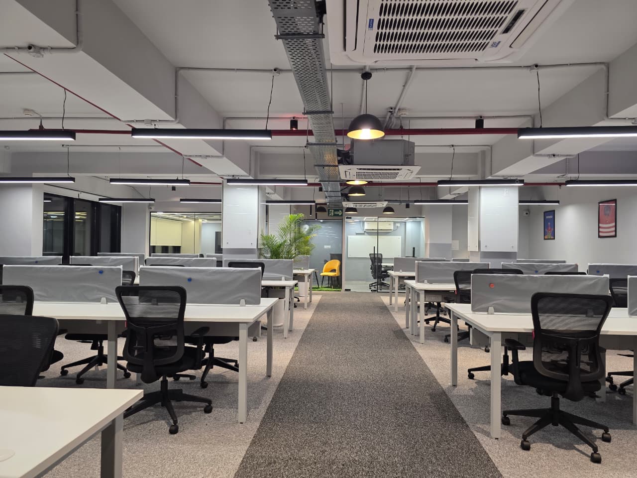 Long Workstation Row